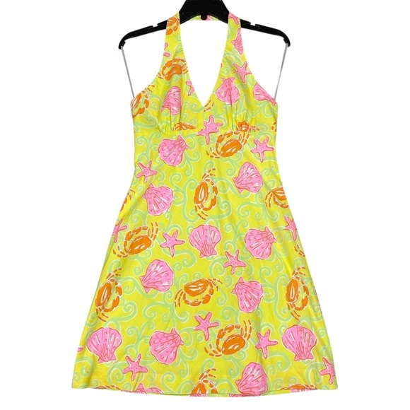 Lilly Pulitzer White Label Sunrise Sandbar Halter Mini Dress New w/Tags - Sz 4 - Picture 1 of 16